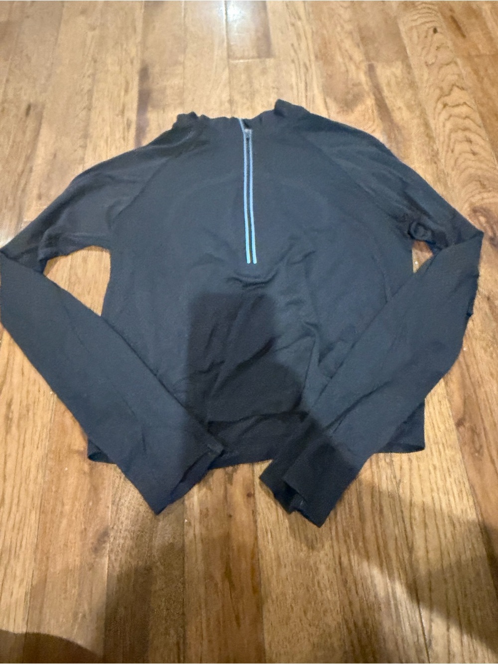 lululemon athletica Black Long-Sleeve Quarter-Zip Top